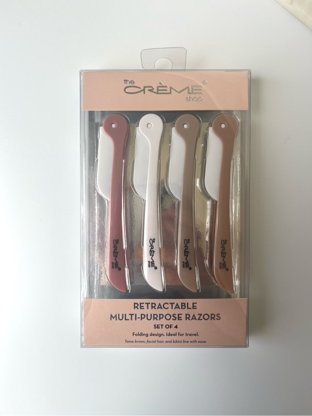 The Crème Shop Foldable Razor Set, 4 Pack NWT - Picture 3 of 4